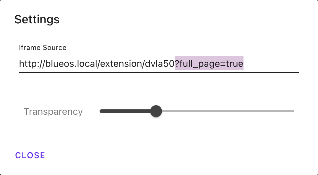 Iframe Config