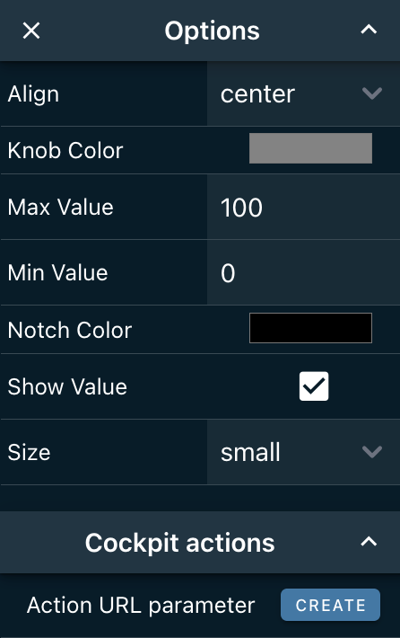 Dial Input Config