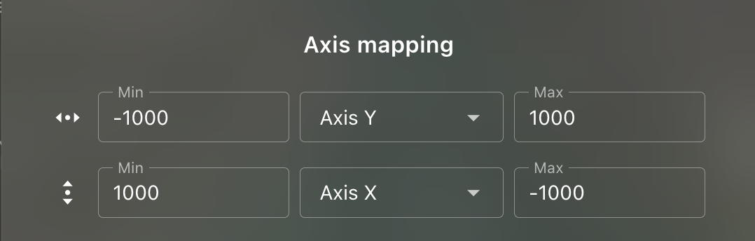 Joystick Axis Mapping