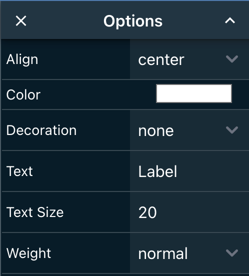 Label Input Config