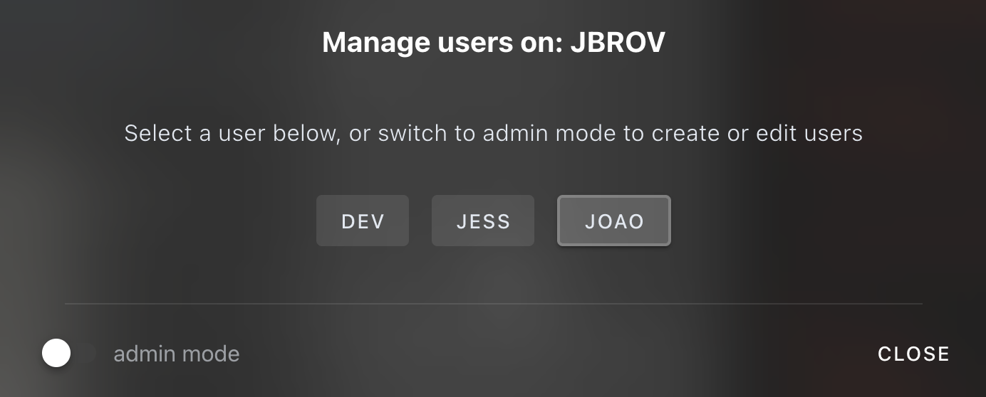 User Switcher