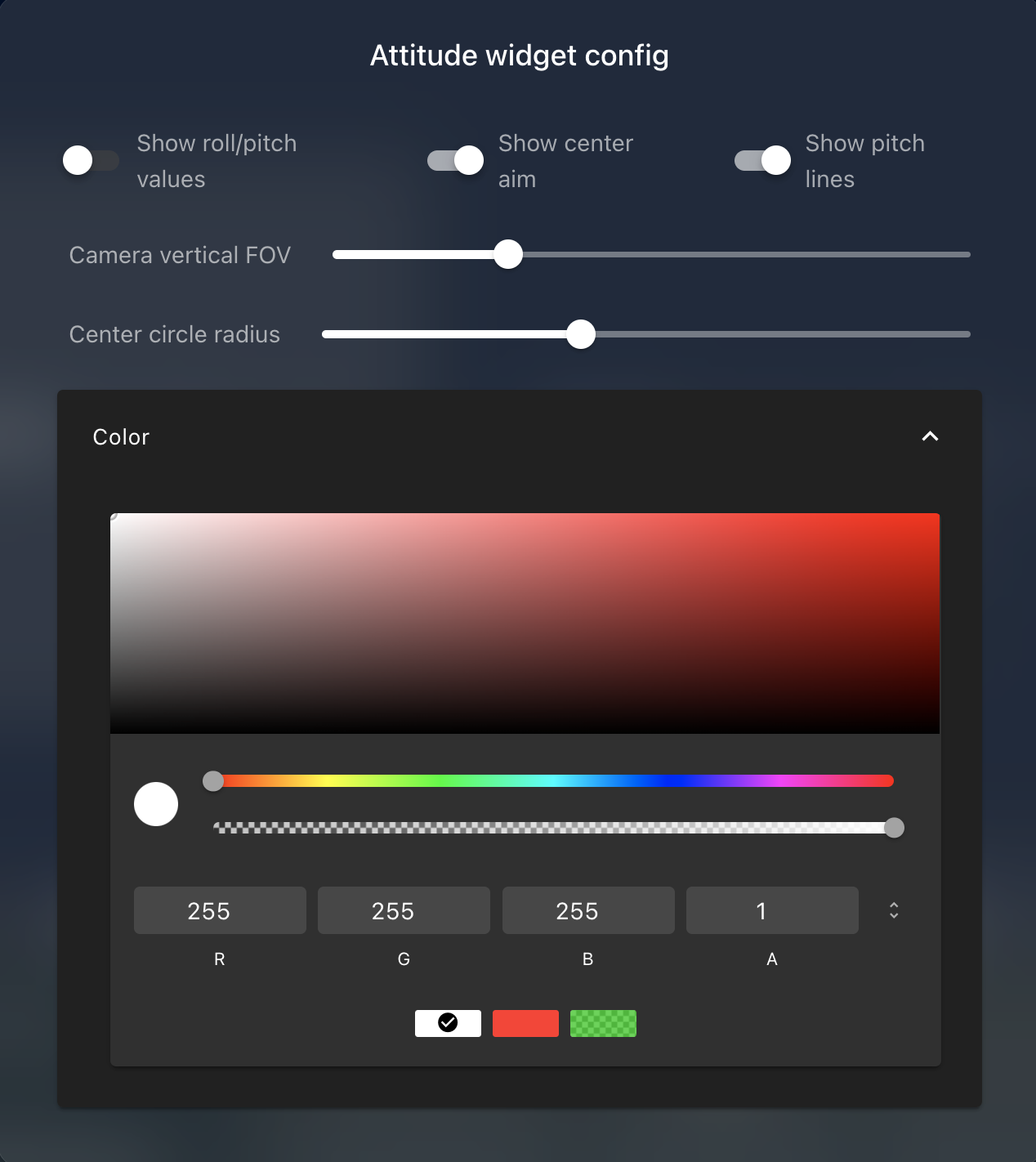 Attitude Hud Config