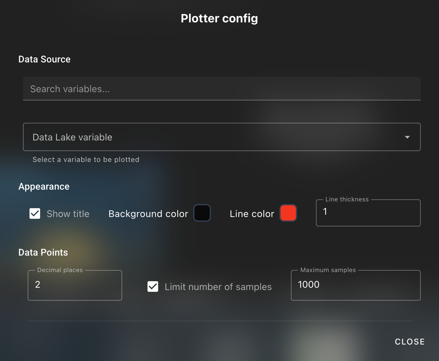 Plotter Config
