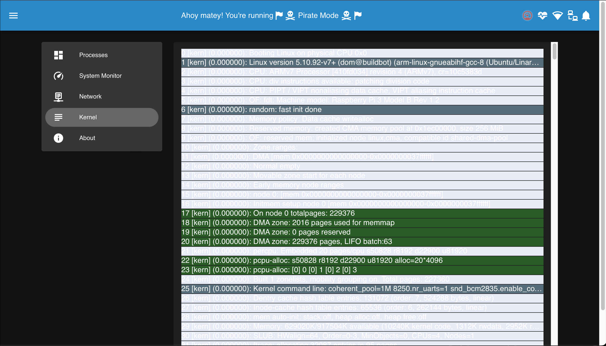 System Info Kernel