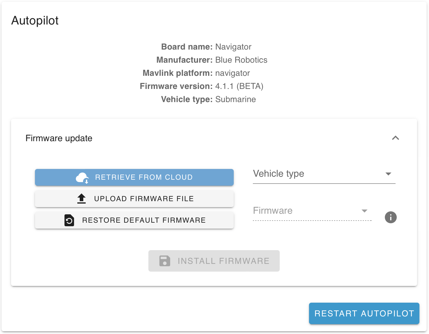 Firmware (simple mode)