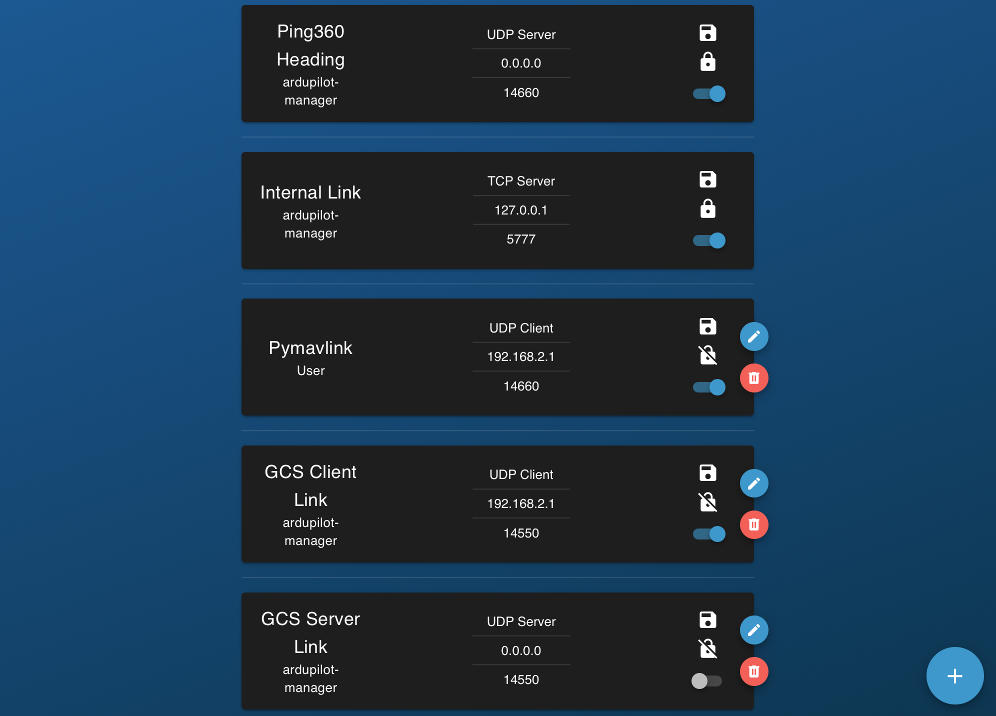 Mavlink Endpoints