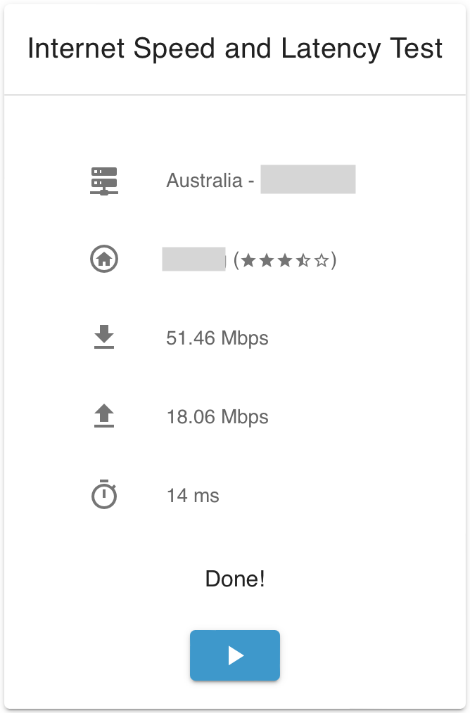 Network Test Internet