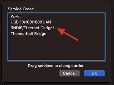 Network Service Order